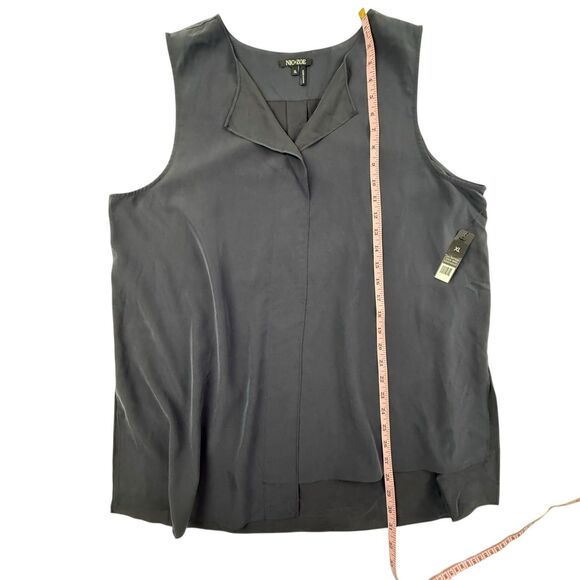 NEW NIC+ZOE Sleeveless V Neck Top Women Size XL Navy Blue Washed Midnight - Picture 7 of 9